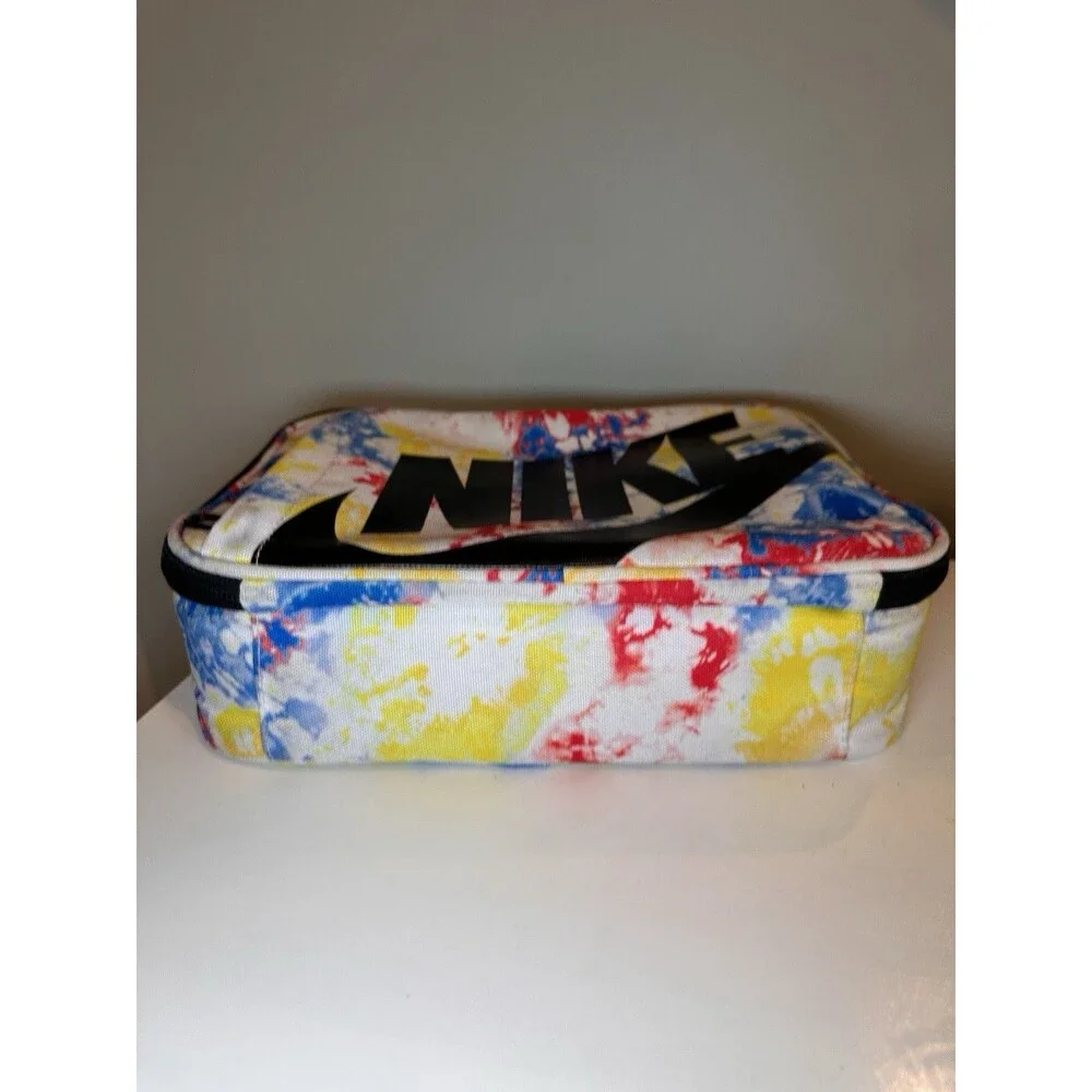 Nike Graphic Molded Hard Shell Insulated Lunch Box Bag Multi Color Tie Dye